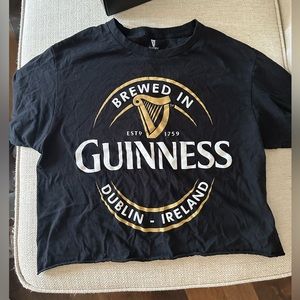 Guinness beer cropped tee